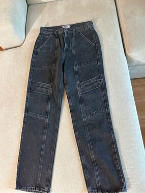 Agolde Cooper Cargo Jeans in black